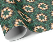 Grün und Gold Geschenkpapier (Rolleneckpunkt)