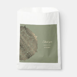 Grün und Gold Hochzeit mit elegantem Luxus Geschenktütchen