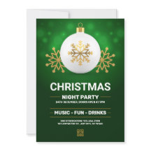 Grün und Gold Modernes Weihnachts-Party