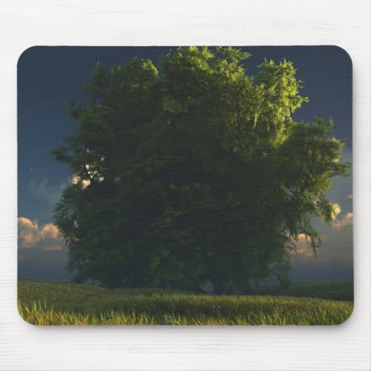 Grün und Gold Mousepad (Vorne)