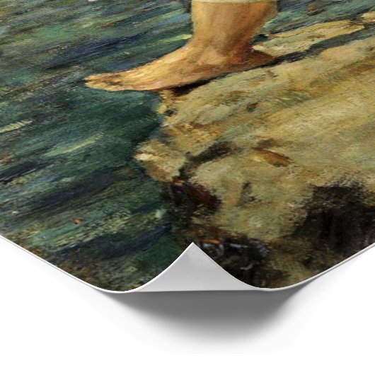 Grün und Gold Poster (Ecke)