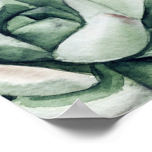 Grün und Gold Probe Dinner Willkommenszeichen Poster (Ecke)