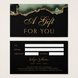 Grün und Gold-Schenkarte