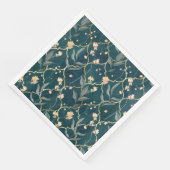 Grün und Gold Serviette (Ecke)