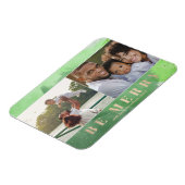 Grün und Gold sind ein Abstraktes Foto Magnet (Linke Seite)