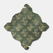 Grün und Gold Vintage Blüten Geschenkschachtel (Ungefaltet)