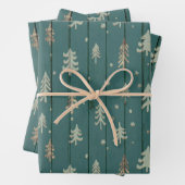 Grün und Gold Weihnachten Geschenkpapier Set (Beispiel)