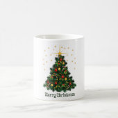 Grün und Gold Weihnachtsbaum-Tasse Kaffeetasse (Mittel)