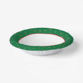 Grün- und Gold-WeihnachtsParty Pappteller (Gewinkelt)