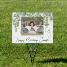 Grün und Gold Willow Blätter Foto