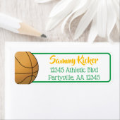 Grün- und Goldadresse von Basketball (Insitu)