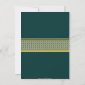 Grün und Goldallah-Moslemfeier Einladung (Rückseite)