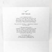 Grün- und Goldbergbau Dreifach Gefaltete Einladung (Innen Erste Seite)