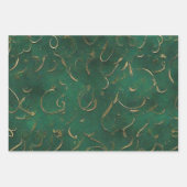 Grün und Golden Geschenkpapier Set (Vorderseite 2)