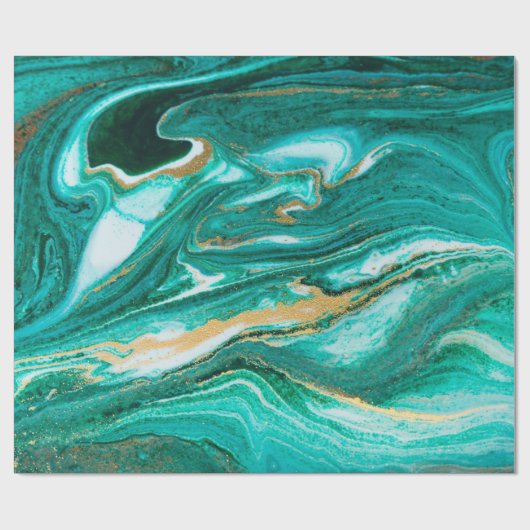 Grün und goldfarben, ein gewagter Hintergrund. Gol Geschenkpapier (Flach)