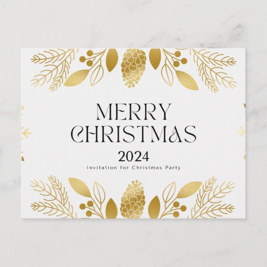 Grün und goldfarben Weihnachten Danke der Karte (Vorderseite)