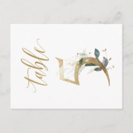 Grün- und Goldfolien, Tabelle 5, Tischnummer