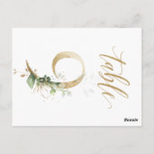 Grün- und Goldfolien, Tabelle 9, Tischnummer (Rückseite)