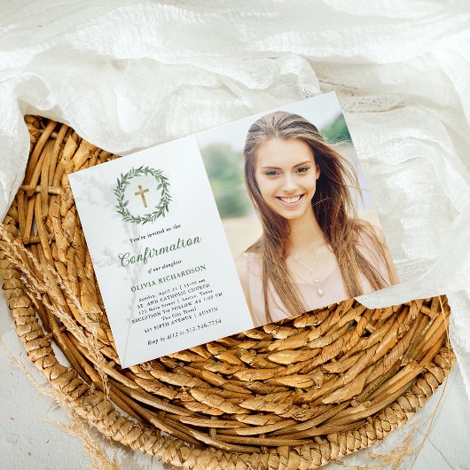 Grün- und Goldkreuz | Foto-Bestätigung Einladung