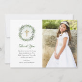 Grün- und Goldkreuz | Foto Erste Kommune Dankeskarte (Vorderseite)