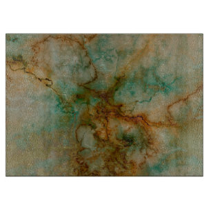 Grün und Goldmarmor Schneidebrett