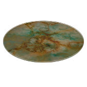 Grün und Goldmarmor Schneidebrett (Ecke)