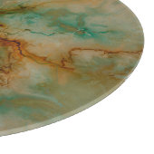 Grün und Goldmarmor Schneidebrett (Ecke)