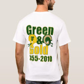Grün und GoldT-Shirt T-Shirt (Rückseite)