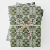 grün und grau geschenkpapier set (Beispiel)