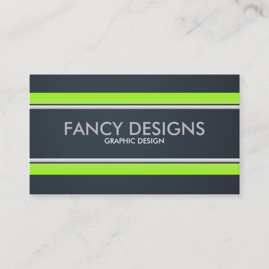 Grün und Grau Visitenkarte (Vorderseite)