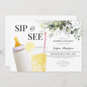 Grün und Grün Begrüßung Baby Einladung (Vorne/Hinten)