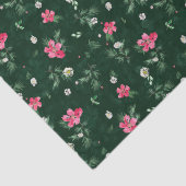 Grün und grün Weihnachten Blume Seidenpapier (Detail)