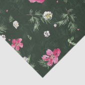 Grün und grün Weihnachten Blume Seidenpapier (Detail)