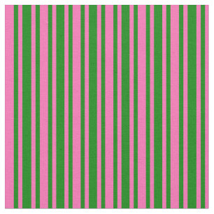 Grün und Heiß rosa, farbige Linienmuster Stoff