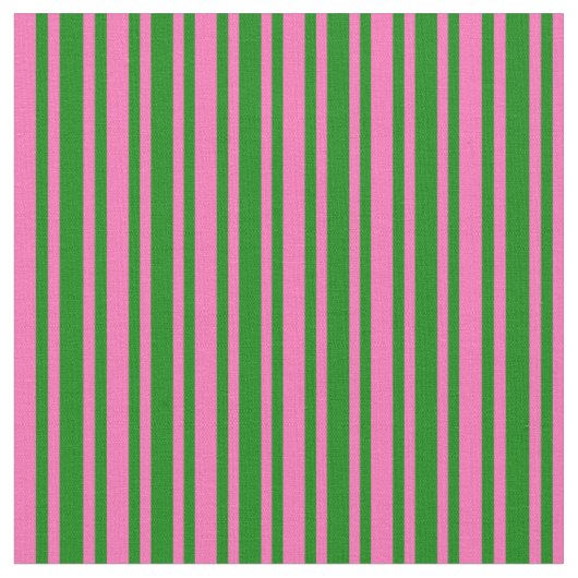 Grün und Heiß rosa, farbige Linienmuster Stoff (Nahaufnahme)