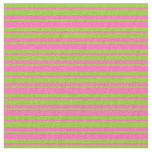 Grün und Heiß rosa Linien Stoff (Nahaufnahme)