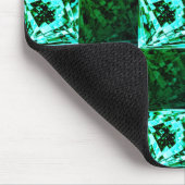 Grün und Himmelblau Schach oder Zyan mit Rechteck Mousepad (Ecke)