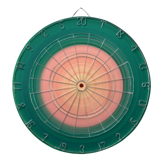 Grün und Lachs rosa Dartscheibe (vorne)