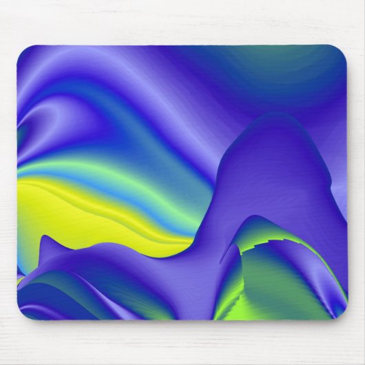 grün und lila abstrakt mousepad (Vorne)