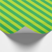 Grün und Limone grüne Streifen Geschenkpapier (Ecke)