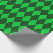 Grün und Limones grünes Harlekin-Muster Geschenkpapier (Ecke)