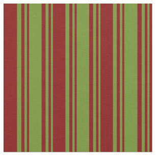 Grün- und Maroon-Streifen/Linse-Muster Stoff