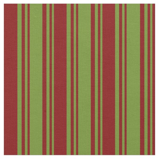 Grün- und Maroon-Streifen/Linse-Muster Stoff (Nahaufnahme)