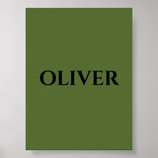 Grün und Minimalistisch schwarz Poster (Vorne)