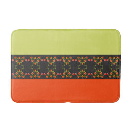 Grün und orange bläserne Akzentuierung Badematte