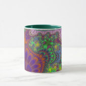 Grün und Orange Melt Tasse (Zentrum)