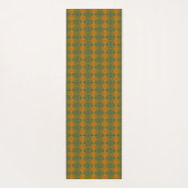 Grün- und Orangenmuster Yogamatte (Rückseite)