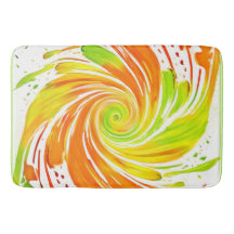 Grün- und Orangenspiraldesign