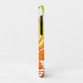 Grün- und Orangenspiraldesign Case-Mate iPhone Hülle (Hinten/Links)