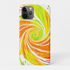 Grün- und Orangenspiraldesign Case-Mate iPhone Hülle
